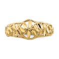 thumbnail image 5 of 14K Diamond-cut Cut-Out Vine and Leaf Design Dome Ring K4610, 5 of 7