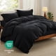 thumbnail image 4 of Juego de cama Bedsure, funda de edredón tamaño queen con sábana bajera, color negro, 4 of 9