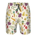 thumbnail image 4 of Kdxio Vegetable Pattern Mens Casual Shorts - Drawstring Summer Beach Sports Shorts for Men, 4 of 9