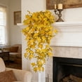 thumbnail image 6 of Artificial Maple Branch Fall Decor Faux Autumn Leaves Stem Realistic Tree Branch Home Event Decoration, Thanksgiving Wedding Living Room Office Entryway Table Vase Centerpiece Display, 6 of 6
