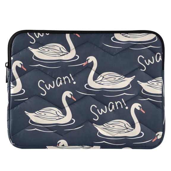ALAZA Cute Swans Pattern Laptop Sleeve Case for 13-14 Inch Computer Cover Bag Medium