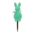 thumbnail image 2 of HBBKVI Flocked Easter Bunny Garden Stakes, Multicolor Outdoor Spring Decor for Yards and Parties, 9.4 Inches Tall, 2 of 6