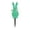 Green, variant on Pink Easter Bunny Flocked Decorations Garden Stakes Outdoor Yard Party Spring Decor Pvc 9.4X2.8X2.6 In