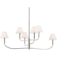 thumbnail image 6 of 52767BK Kichler Lighting Eadie - 6 Light Large Chandelier-19.5 Inch Tall and 6 Inch Wide-Black Finish, 6 of 7