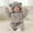 Grey, variant on Baby Fleece Jumpsuits Long Sleeve Zip Up Animal Style Romper Onesie Pajamas Newborn Winter Clothes for Christmas or Halloween 0-3 Months