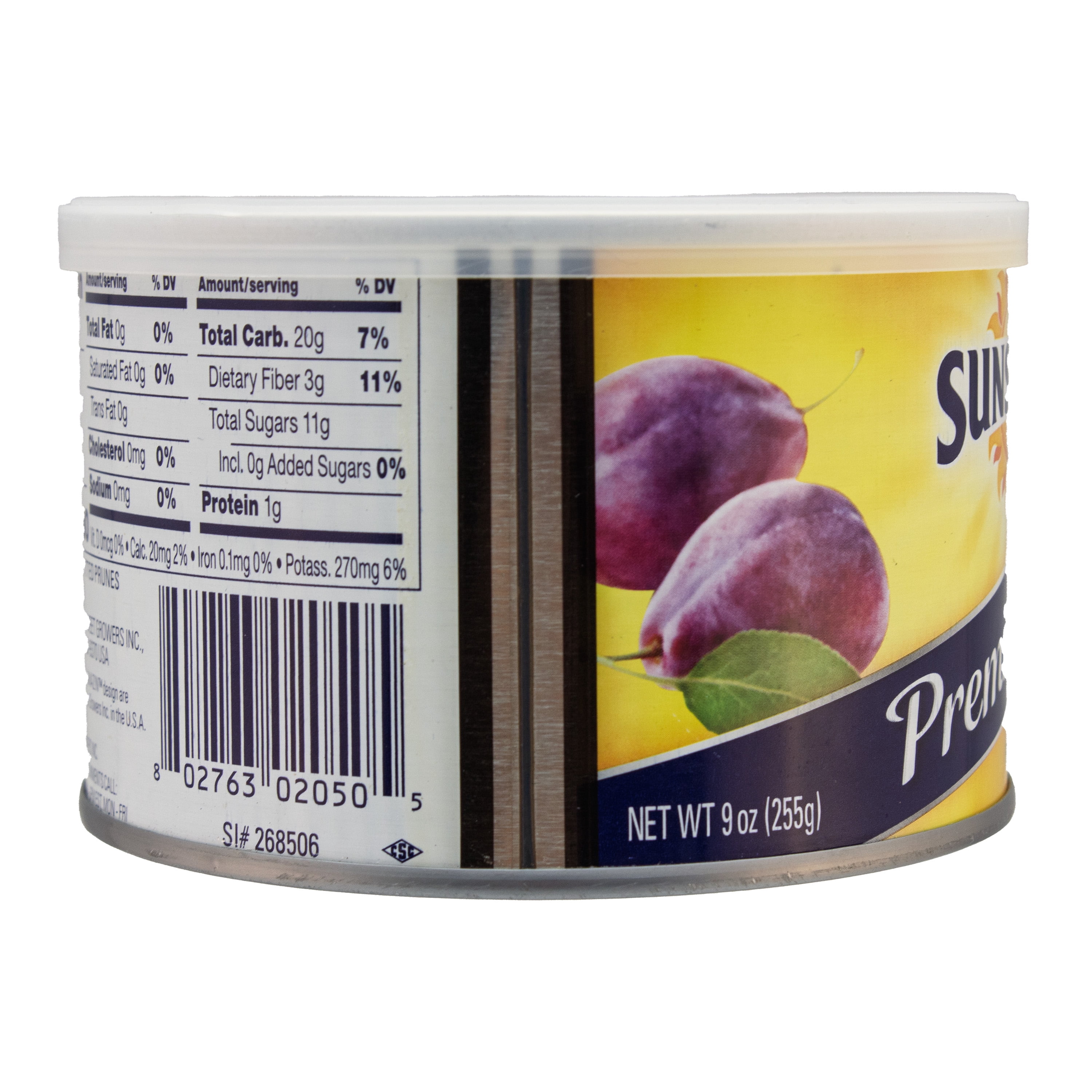 Sunsweet, Pitted Prunes, Dried Prunes, California Grown, No Sugar Added, 9 oz Pouch