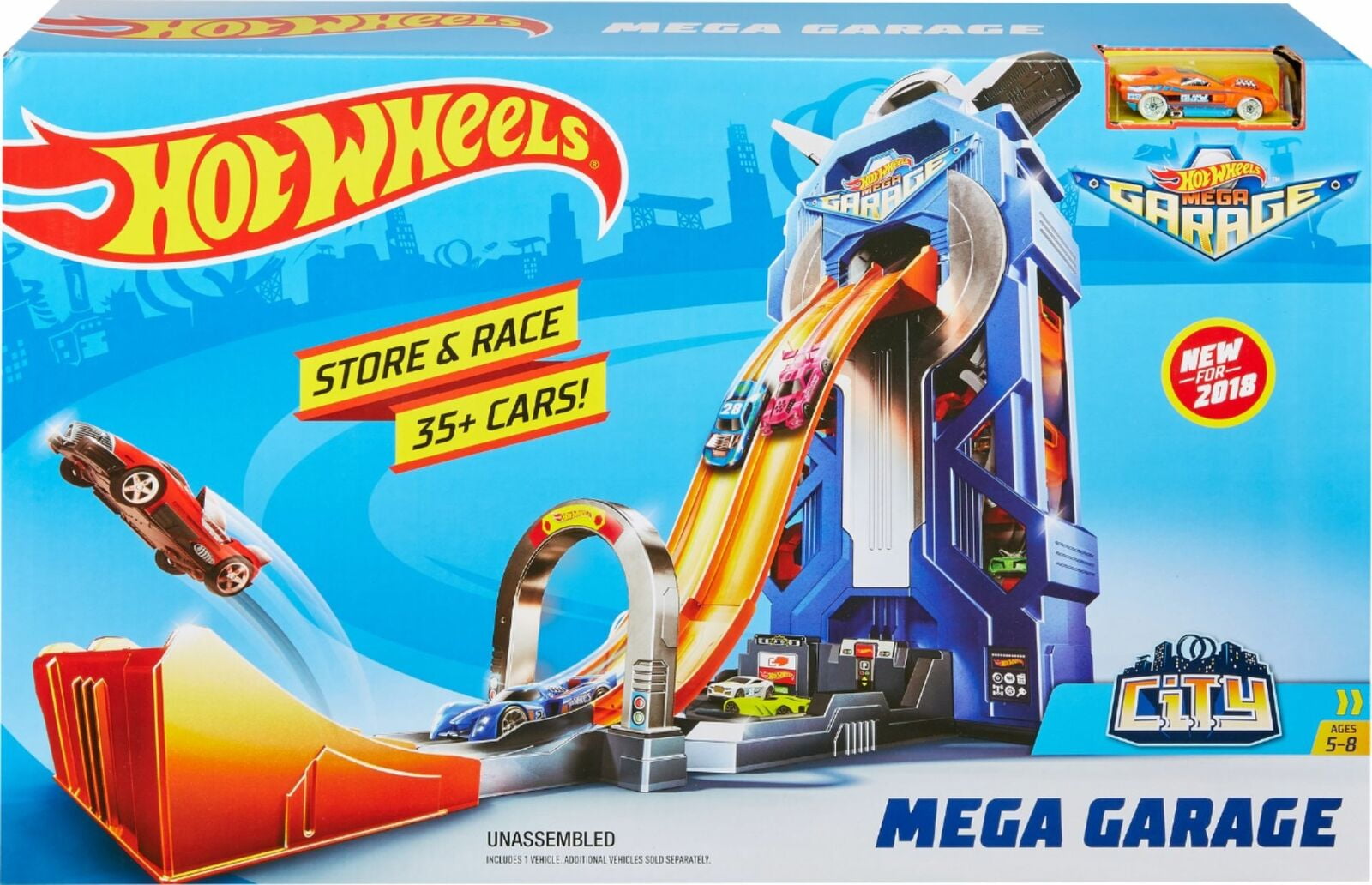 Details about   Hot Wheels City Mega Garage Play Set Diecast Mini Toy Car Tower Track Build Gift 