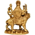 thumbnail image 2 of 5" Goddess Durga Brass Statue | Handmade | Made In India - Brass Statue, 2 of 2