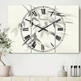 thumbnail image 2 of Simplist Bamboo Leaves IV' Cottage 3 Panels Oversized Metal Clock - 36 in. wide x 28 in. high - 3 panels, 2 of 3