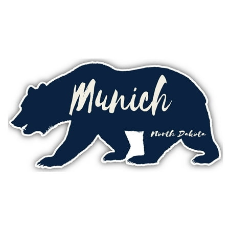 

Munich North Dakota Souvenir 3x1.5-Inch Fridge Magnet Bear Design