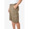 thumbnail image 2 of Boulder Creek by KingSize Men's Big & Tall Side-Elastic Stacked Cargo Pocket Shorts, 2 of 5