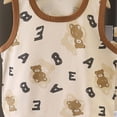 thumbnail image 4 of KPOPLK Baby Boy Outfits Toddler Boys Clothes Baby Boy Outfit Summer Shirt Little Boy Shorts Set Clothes for Boys 3 6 9 12 18 24 Months 2T 3T 4T 5T 6T(3-6 Months,Coffee), 4 of 5