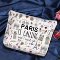 thumbnail image 5 of Paris Themed Gifts Paris Is Calling And I Must Go Cosmetic Bag Paris Lover Gift (Paris Is Calling Cosmetic Bag), 5 of 5