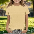 thumbnail image 3 of Top de Manga Larga de la Moda de los Niños de Color Sólido Cuello Redondo Suelto Y Casual Tops para el Uso Casual Diario, Interior, Regreso a Casa, Fiestas de Cumpleaños, Vacaciones, Fotografía, 3 of 5