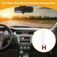 thumbnail image 2 of Unique Bargains 1 Pcs Metal/Rhinestones with Diamonds Car Rear View Mirror Pendant Accessories Car Hanging Ornament Red H, 2 of 6