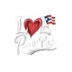 thumbnail image 2 of Camiseta Básica para Mujer Verano TranspirableWomen's "I Love Puerto Rico" Patriotic T-Shirt - Casual Round Neck, Short Sleeve, Comfortable Summer Top, White with Red Heart and Blue Flag Design, Lei, 2 of 6