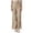 Khaki, variant on Ediodpoh Women Hiking Quick Drying Work Pants Women Windproof and Sun Proof Outdoor Sports Straight Leg Pants for Commute Coffee S