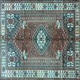 thumbnail image 1 of Ahgly Company Indoor Square Persian Light Blue Traditional Area Rugs, 6' Square, 1 of 4