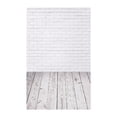 thumbnail image 1 of 1pc White Brick Wall Pattern Background Cloth Photo Backdrop Scene Background Prop, 1 of 6