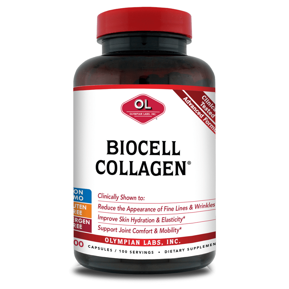 Olympian Labs Biocell Collagen Capsules Dietary Supplement, 300 count ...