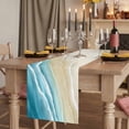 thumbnail image 2 of Table Runners 72 Inches Long Dress Scarves, Teal Blue Beach Coastal Farmhouse Kitchen/Dining Table Runner, Coffee Tablerunners, Summer Ocean Nautical Seaside 14x72 Inch, 2 of 9