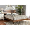 thumbnail image 6 of Bowery Hill Queen Size Brown Finished Wood Platform bed, 6 of 8