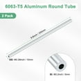 thumbnail image 3 of Tubo redondo de aluminio 6063 de 250 mm en paquete de 2, tubería de aluminio sin costura para manualidades DIY [0.2x0.39x9.8IN], 3 of 7