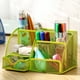 thumbnail image 5 of Fiudx Organizador de Escritorio de Malla, Diseño de 7 Compartimentos, Material Metálico Resistente, Solución de Almacenamiento Que Ahorra Espacio, Perfecto para La Oficina, El Hogar y La Escuela, Col, 5 of 6