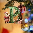 thumbnail image 1 of Clearance! Christmas Decoration Christmas Decorations Santa Figure Christmas Pendant 2D Acrylic 26 Letters Pendant Christmas Tree Decoration Christmas Decoration Figures, 1 of 4