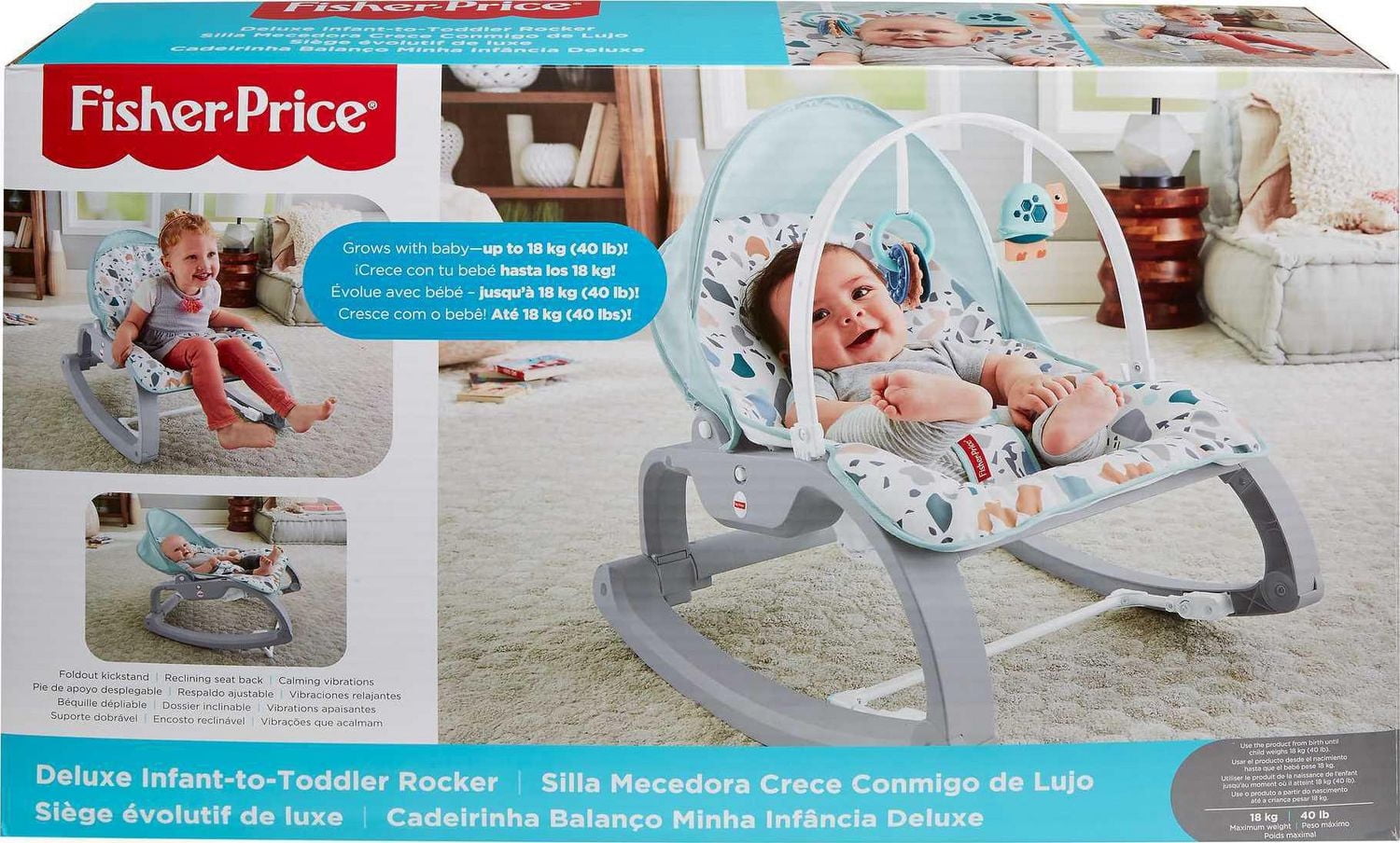 Fisher-Price – Siège berçant évolutif de luxe