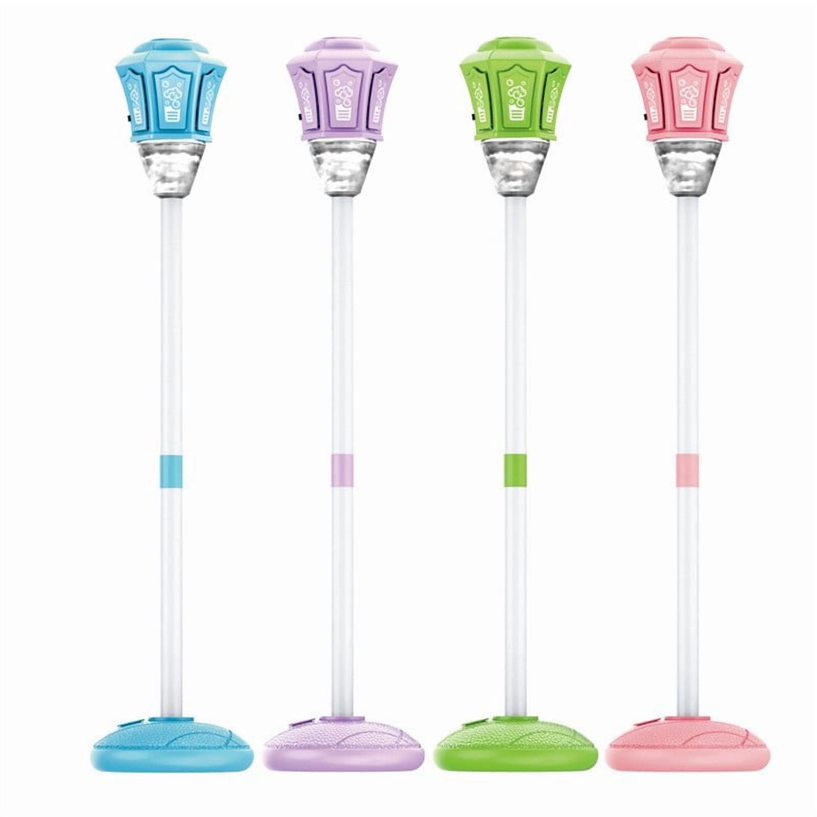 Remote Control Bubble Machine Bubble Machine with Light Vertical Bubble Maker for Birthday Outdoor Wedding Party Interactive Street Light Shaped