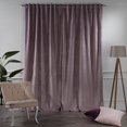 thumbnail image 3 of 3S Brother's Extra Long Solid Luxury Matte Velvet Soft Curtain Cotton Candy Single Panel Hanging Back Tap & Rod Pocket Home Décor 5-25 Feet Custom Made Curtains -Made in Turkey Each(52"x240"), 3 of 7