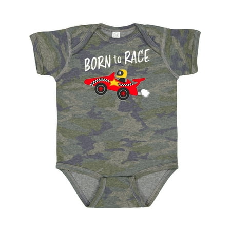 

Inktastic Born to Race- Red Race Car Gift Baby Boy or Baby Girl Bodysuit