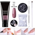 thumbnail image 1 of Kit de uñas de gel de extensión Poly, gel constructor transparente, kit de prueba de extensión de uñas francesas con mini uñas para decoración de uñas, 15 ml de pegamento de extensión de uñas de plást, 1 of 2
