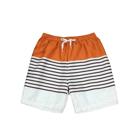 Awevudst Family Matching Swimsuit  Tree Print Bikini Set Striped Trunks