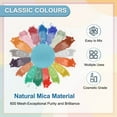 thumbnail image 3 of Uxcell 10g/0.35oz Cosmetic Grade Mica Powder, 600 Mesh Mica Powder Natural Resin Epoxy Pigment Powders for Casting Resin, Candle Dye, DIY Nail Polish and Lip Gloss, Sky Blue, 3 of 6