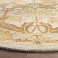 thumbnail image 4 of Safavieh Antiquities Collection AT841B Handmade Traditional Oriental Beige and Gold Wool Round Area Rug (6' Round), 4 of 4