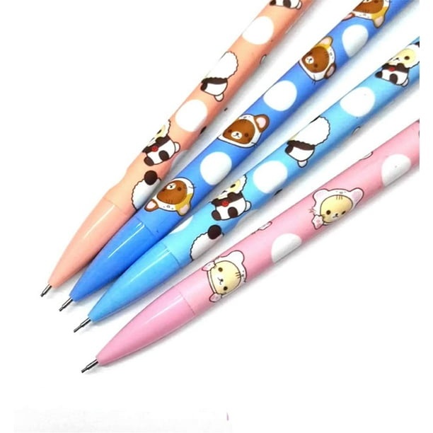 4 pièces 4 couleurs mignon Kawaii belle ours presse crayon