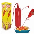 thumbnail image 2 of Juego de botellas traviesas: botella de ketchup roja de juguete | Botellas de broma de aspecto realista para entretenimiento, bromas, April Fool's Day, sorpresas en el escritorio, 2 of 7