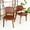 Brown+Natural, variant on Mid - Century Modern Design | Suitable for Family Meals and Laptop Work | Adds Retro Charm to Your Space