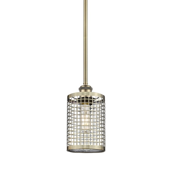 Innovations Lighting 516-1S-10-5 Nestbrook Pendant Nestbrook 5" Wide Cage Mini Pendant -