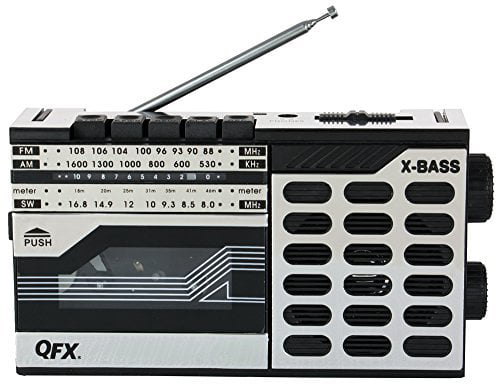 QFX J-7 Boombox AM/FM Cassette Recorder 