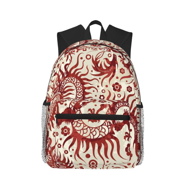 Disketp Dragons1 Mochila Ligera Clásica con Múltiples Bolsillos, Mochila Casual para Hombre y Mujer, Ideal para Escuela, Trabajo y Viajes