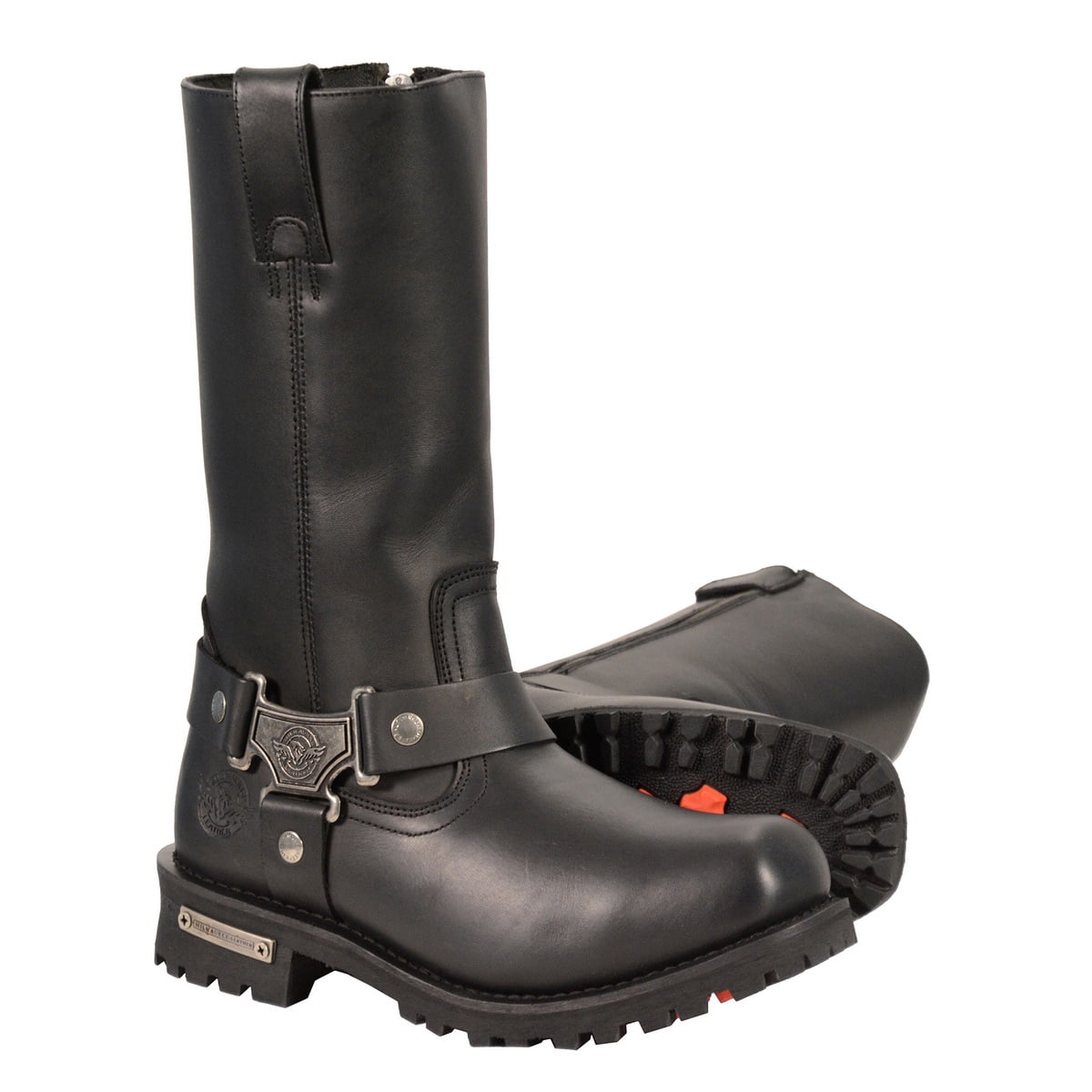 Milwaukee Leather MBM131W Mens Wide Width 11Inch Classic Square Toe