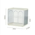 thumbnail image 5 of Transparent Arched Door Plastic Water Cup Storage Rack - Dustproof Water Bottle Organizer and Display Case for Water Mugs and Tea Cups on Desktop - Household Supplies, 5 of 8