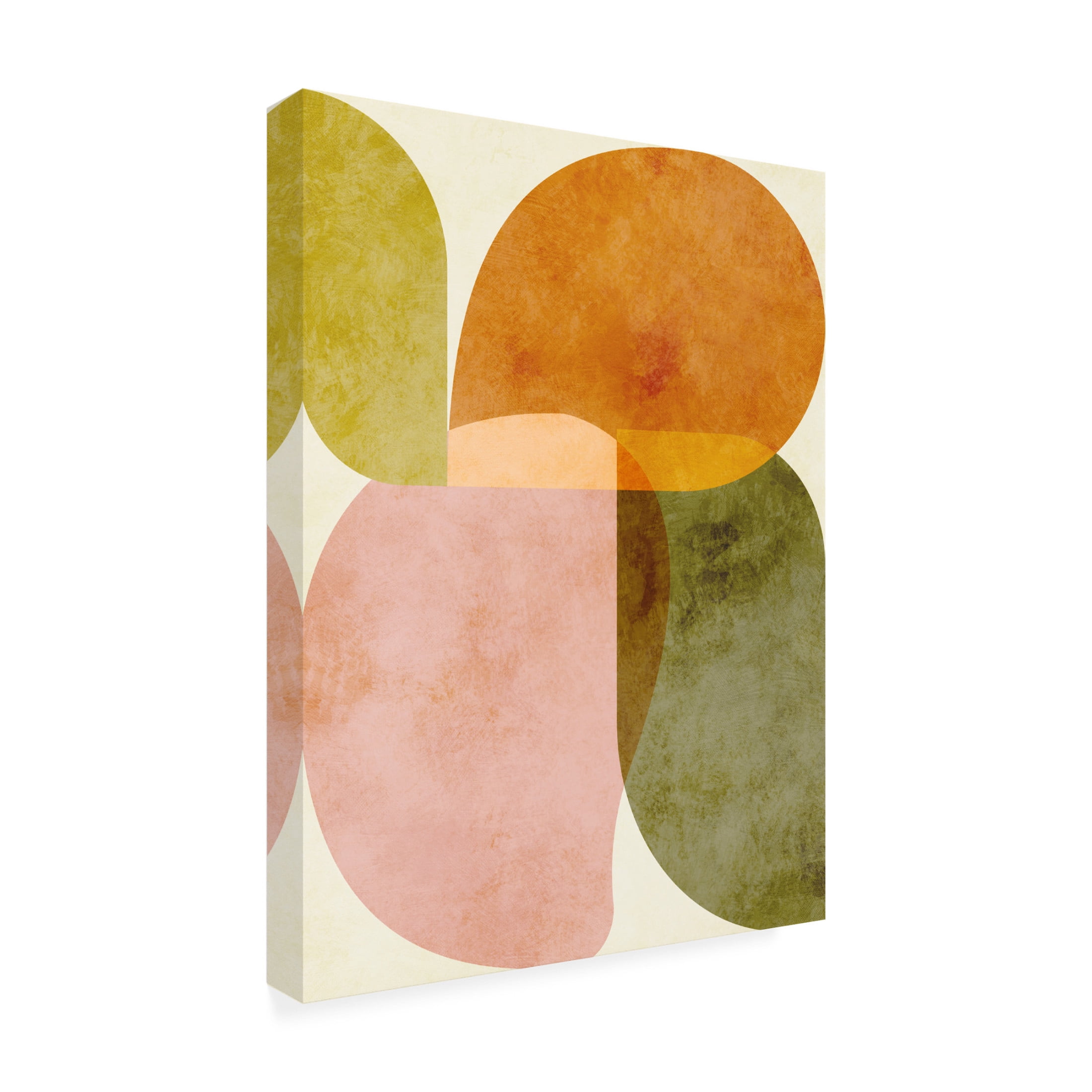 Trademark Fine Art Ana Rut Bre Aqua Shapes 2 Canvas Wall Art