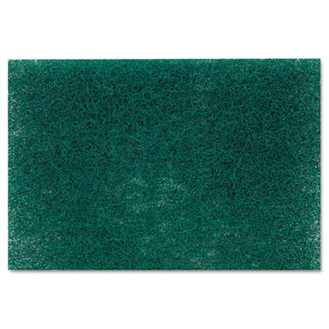 Pack of 4 Heavy Duty Professional Green Scourer Pads 6'' x 9'' 