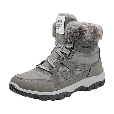 XDDST Man Boots Leisure Cold Season Snow Sport Shoes Running Shoes Breathable Fashion for Student and Teenagers Warm Fur Lined Winter Snow Boots