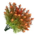 thumbnail image 4 of 4pcs Rouge et Vert Plante Feuilles Aritificial Feuillage Faux Décor Ornement Faux Intérieur Table Extérieure Maison, 4 of 8