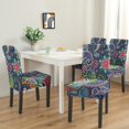 thumbnail image 2 of Chair Covers for Dining Room 4 Pack, Stretch Earthy Tribal Dining Chair Covers, Washable Kitchen Slipcovers, Removable Seat Protector for Home or Banquet, 2 of 7